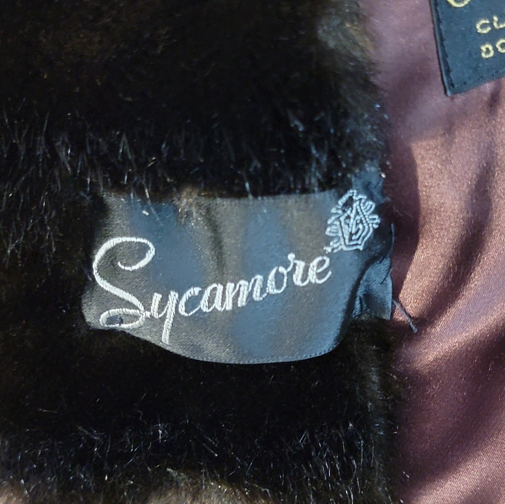 Sycamore Aristocrat Vintage 1970's Brown Faux Fur Women's Coat - Picture 7 of 12